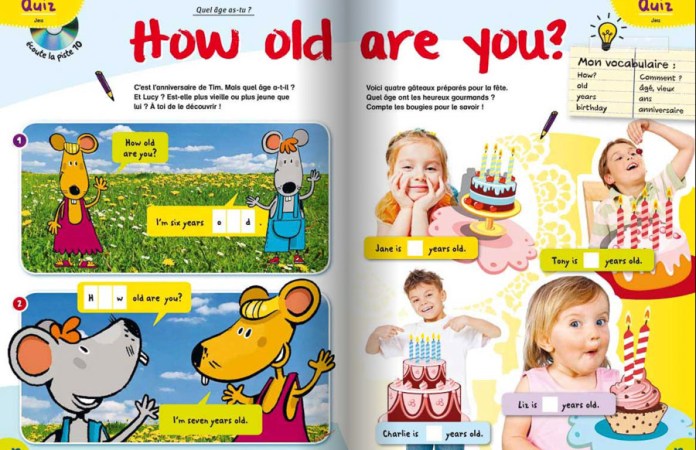 Extrait de "I Love English Mini" pour apprendre les nombres en anglais