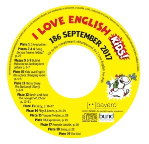 Le CD livré avec le magazine I Love English Kids