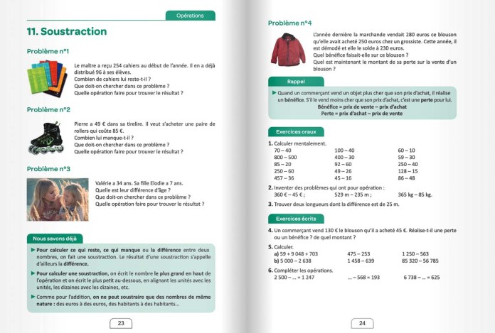 Exemple pour la scolarité à distance en mathématiques